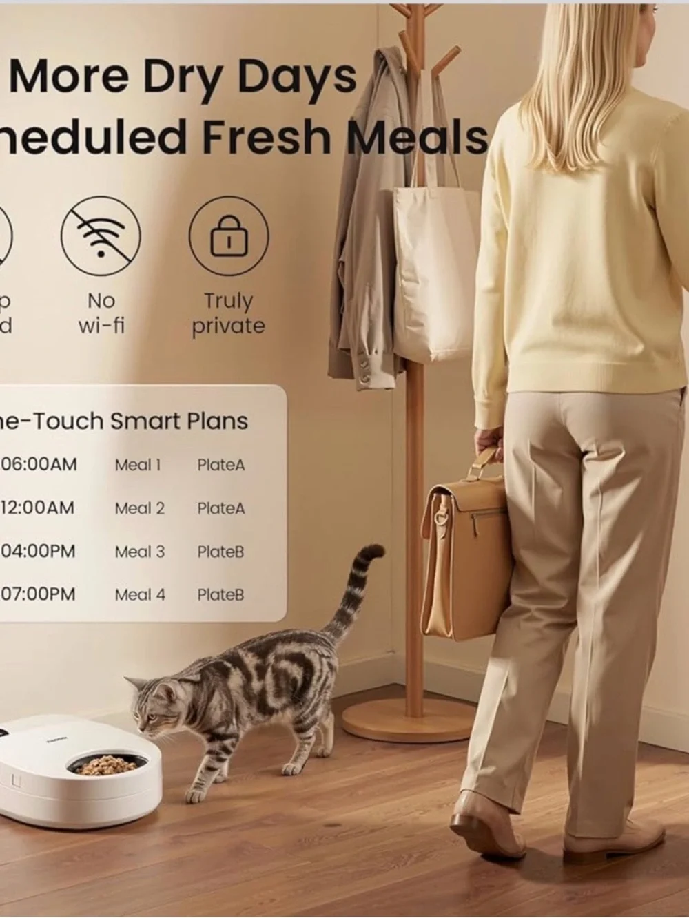 BNIB Refrigerated Automatic Cat Feeder Wet Food with Semiconductor Cooling